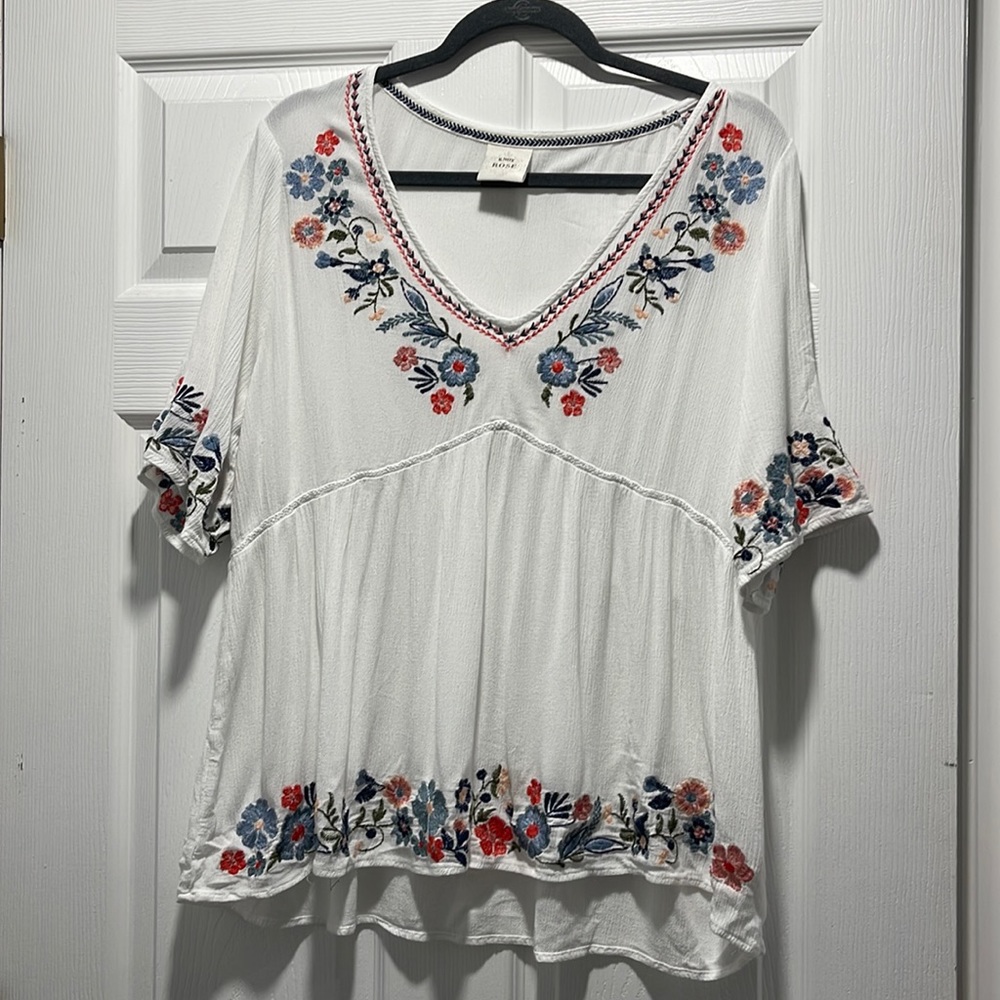 KNOX ROSE Floral Print Blouse